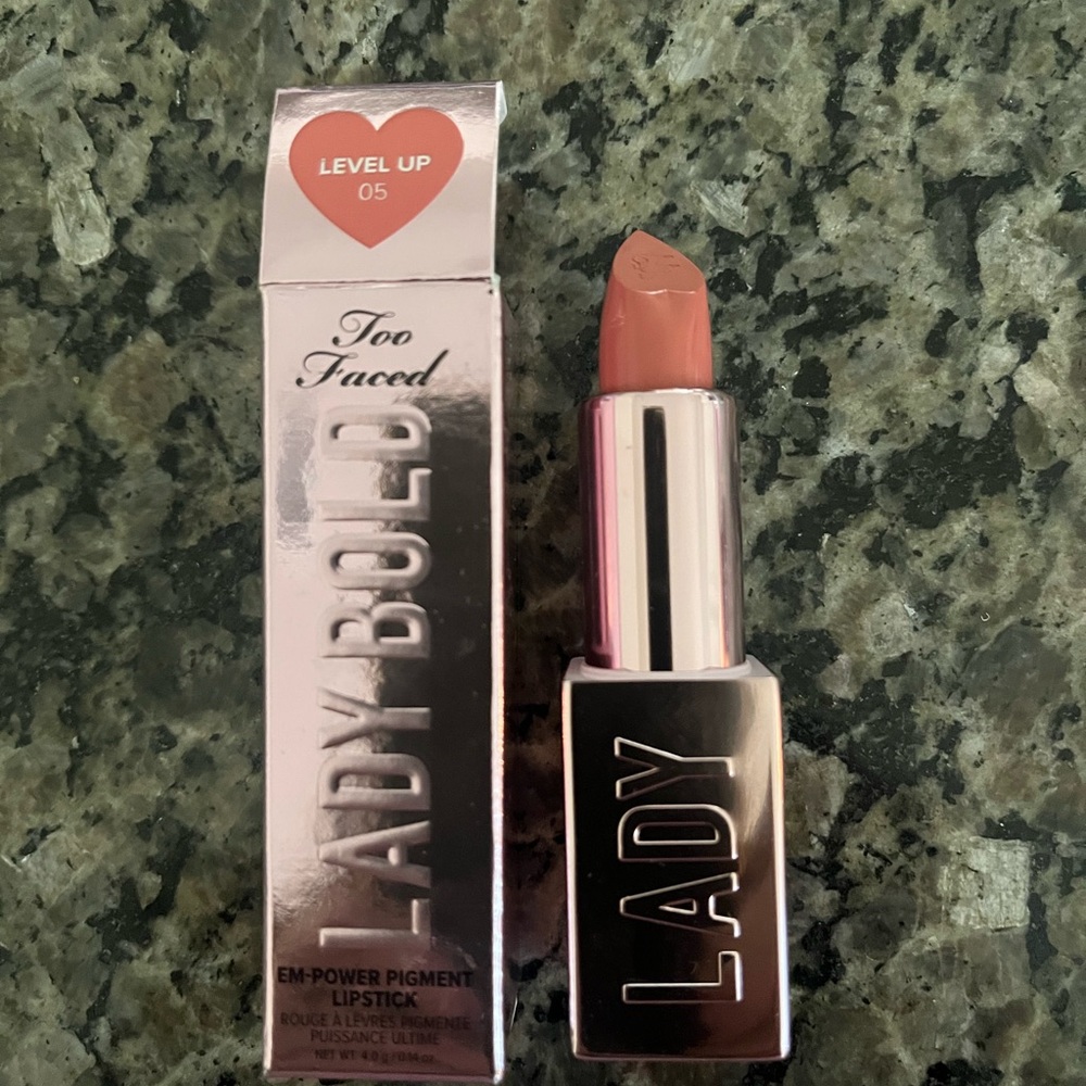 Too Faced Lady Bold Lipstick - Empowering Nude